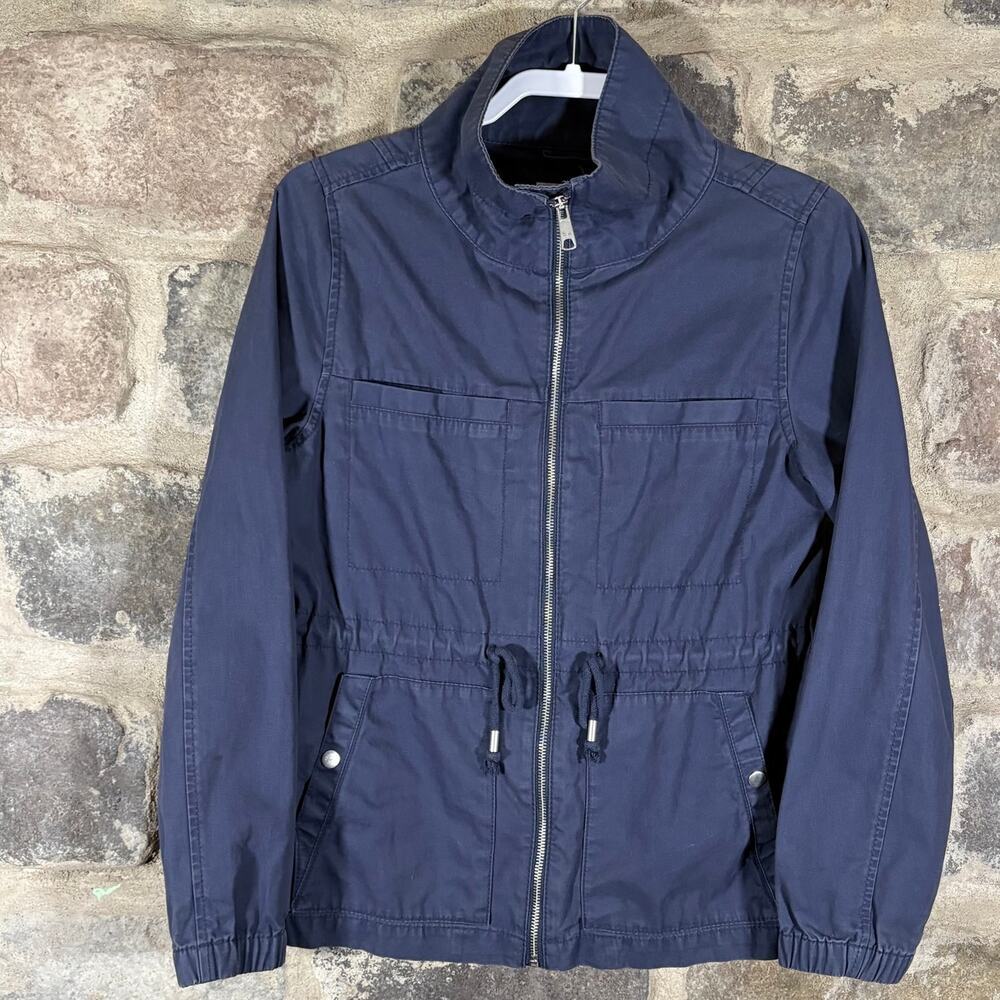 Old Navy Jacket Woman's Small Blue Utility 100% Cotton Summer Coastal‎ Outdoors